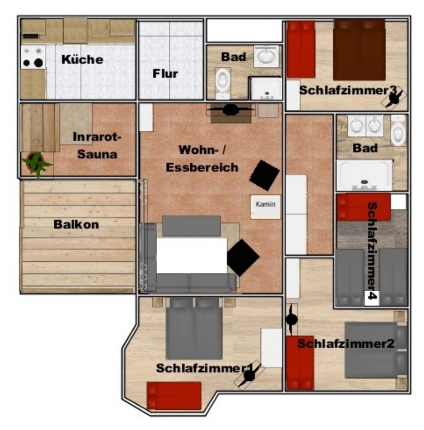 Appartementhaus Zraunig Flattach Pokoj fotografie